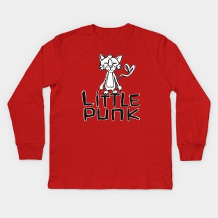 Little Punk Cat for little punk Kids Long Sleeve T-Shirt
